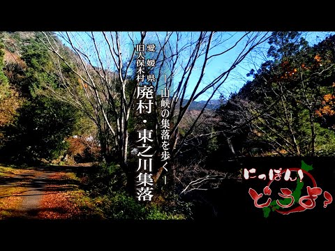 ～山峡の集落を歩く～ 愛媛県旧大保木村【 廃村・東之川集落 】