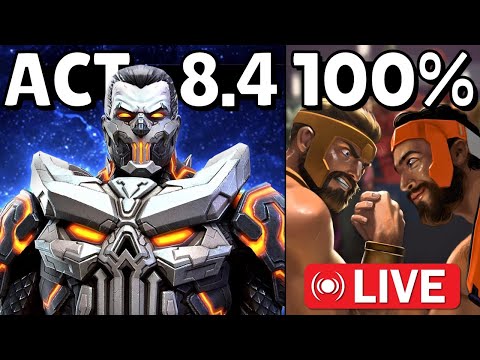 ACT 8.4 - 100% SPEED RUN - DAY 1!!! MARVEL CONTEST OF CHAMPIONS