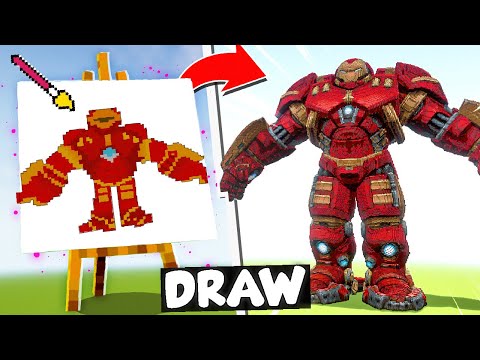 NOOB vs PRO: DRAWING BUILD COMPETITION in Minecraft [Episode 12]