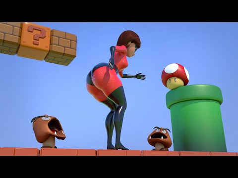 Elastigirl in Super Mario Bros [Weird Mushroom] 🍔