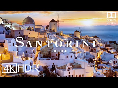 Santorini, Greece 🇬🇷 in 4K HDR ULTRA HD 60 FPS Dolby Vision™ Drone Video