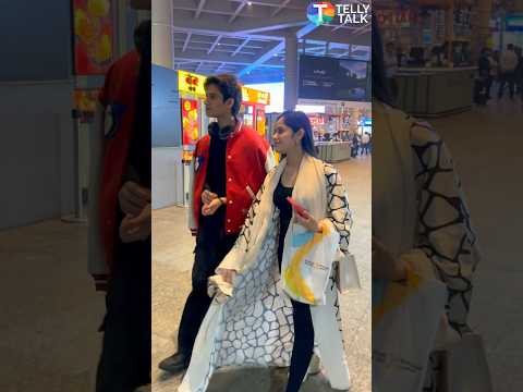 Jannat Zubair spotted with her brother Ayaan at the airport 🤩 #shorts #jannatzubair