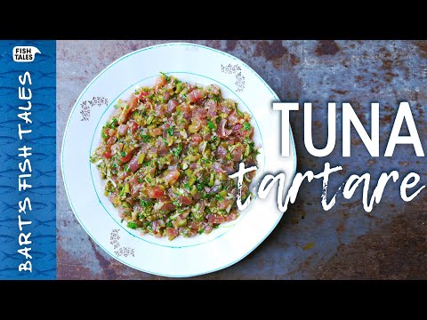 How to make TUNA Steak Tartare | Bart van Olphen