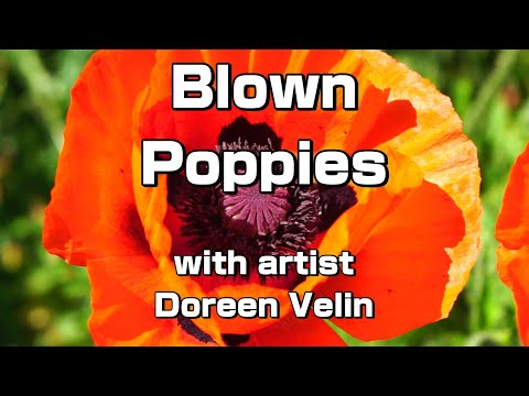 Acrylic Poppy Pour Painting: Fun & Simple Fluid Art Technique with Doreen Velin 🌺✨