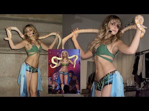 my DIY britney spears snake costume