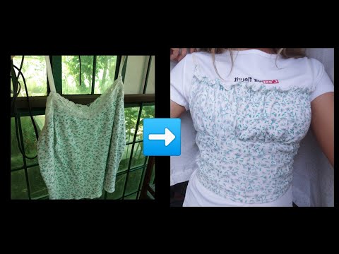 HOW I TRANSFORM MY OLD TOP INTO TRENDY TOP😍