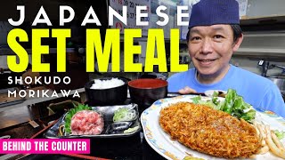 Behind the Counter at a Japanese University Set Meal Restaurant