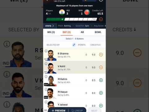 ind vs dream11 team kaise banaye | ind vs ban dream11 team prediction today test