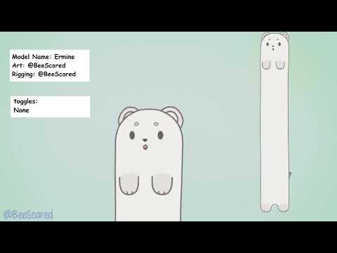 Animal Vtuber Showcase: Comedically Long Ermine // BeeScared