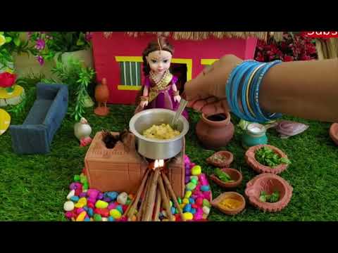 Miniature Cooking 🥘 Pappu Biyyam 🍲 Mini Foods