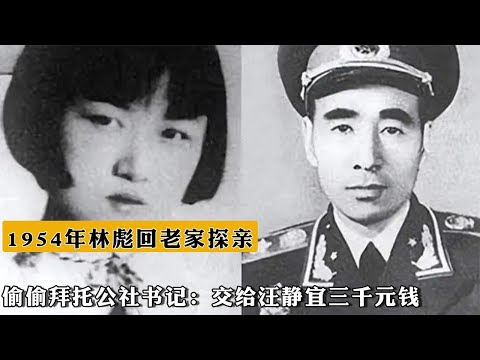 1954年林彪回老家探親，偷偷拜托公社書記：交給汪靜宜三千元錢