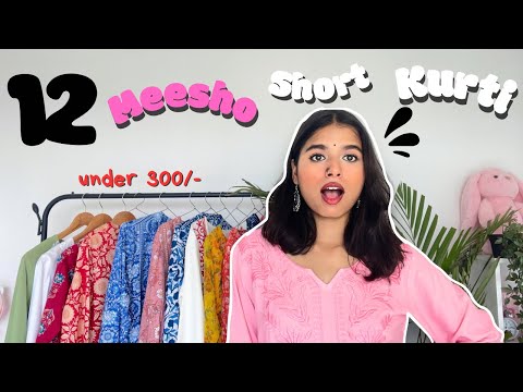 *Huge* MEESHO Short Kurti Haul ! 🪷✨ Everything Under Rs.299/- 😱 Try-on Haul || Annie 🛺🦢🪷✨