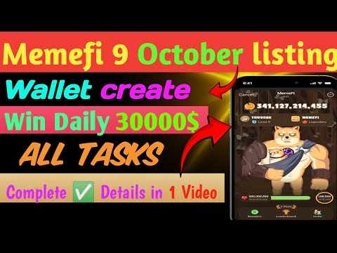 How to create memefi airport account| Create wallet, Prize participate| Task Detail