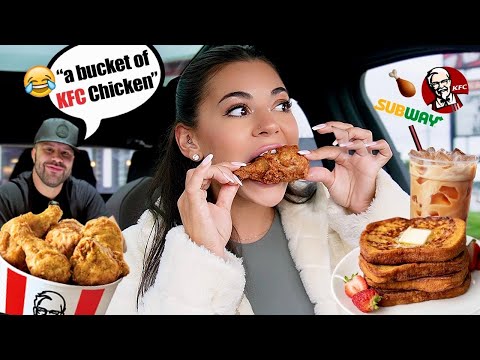 MY BOYFRIEND DECIDES WHAT I EAT FOR 24 HOURS!