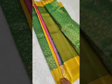 🌿Pure Kanchipuram Handloom Pattu Silk Sarees*🌹 1 Gram Gold Pure Jari sarees🌿 Resam  Warp Silk Sarees