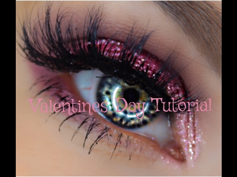 Flirty Pink Glitter Valentines Day Tutorial