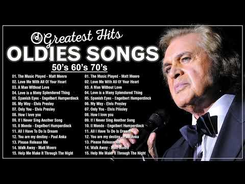 The Best Of Top Old Songs From 50s 60s 70s 🎙 Engelbert, Matt Monro, Frank Sinatra, Tom Jones & Elvis