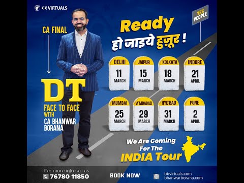 CA FINAL DT SUPER-30 "INDIA TOUR" MAY-NOV 23 EXAMS