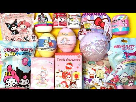 ASMR HELLO KITTY TOYS SURPRISE UNBOXING | Sanrio Mystery Blind Boxes mini toys