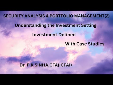 Security Analysis and Portfolio Management 2