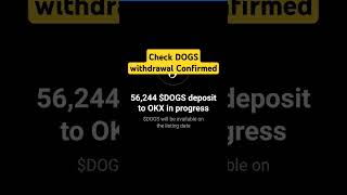 DOGS airdrop withdrawal confirmed | Dogs airdrop claim processed | dogs airdrop update today #fyp