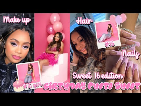 PREP W/ ME FOR MY SWEET 16 PHOTO SHOOT ✰ hair, makeup, nails, lil baby concert || Ra’Mariah Alexia