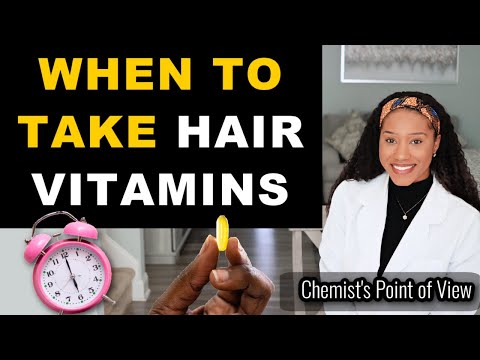 THE BEST TIME OF THE DAY TO TAKE HAIR VITAMINS