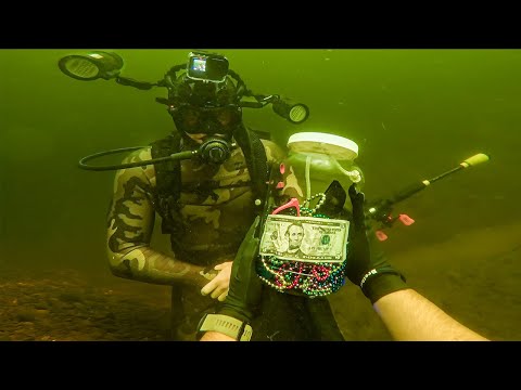 We Found MYSTERY Jars FULL of Items LOST UNDERWATER!! (IPHONE 15) *PARTY SPOTS*