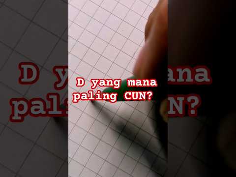 3 JENIS HURUF D YG MANA PILIHAN HATI? | #handlettering #handwriting #satisfying