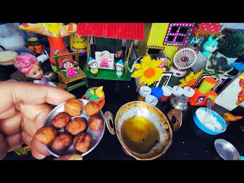 मिनीऐचर किचन मे बनाये मैदे से ठेकुआ मिठाई|khasta Thekua Recipe|Chath Puja Special|