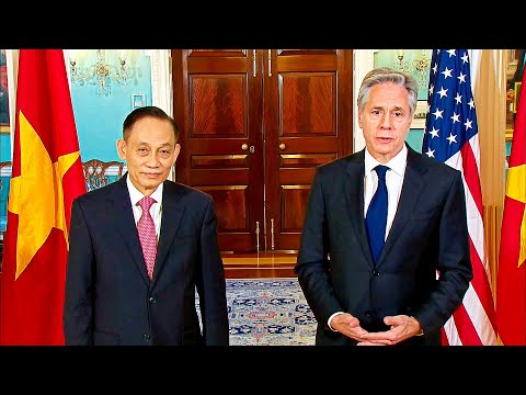 Blinken MEETS Vietnam's Top Diplomat Le Hoai Trung TODAY!