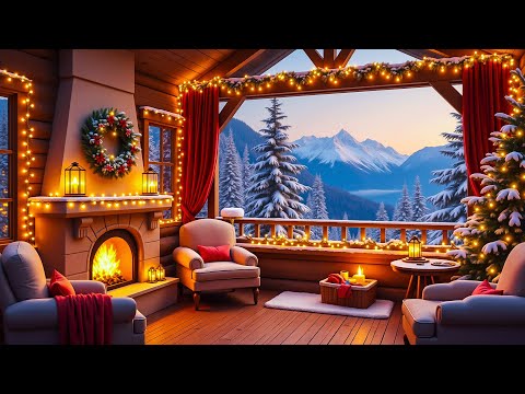 The Best Instrumental Christmas Music with Fire Sounds🎄Merry Christmas 2025🎅🏼Christmas Fireplace