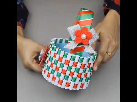 Creative Christmas Basket DIY Ideas With Plastic Bottle  🧺 #diy #youtubeshorts #shorts