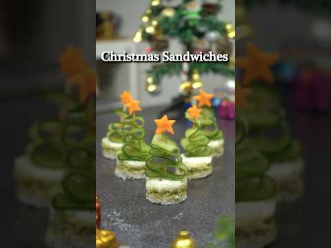 Christmas Sandwiches 🎄 #shorts #partystarter #christmas