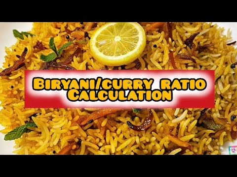 Biryani/Curry Quantity to Person Ratio| Biryani Quantity Calculation| Curry Quantity Calculation