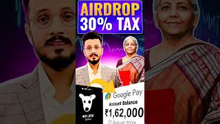 DOGS Airdrop 30% Tax || Crypto Airdrop 30% tax in india || Binance Crypto tax in india 🇮🇳 #dogs