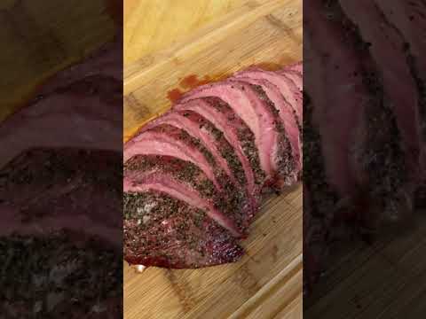 Sirloin Tip Roast - Smoked and Sliced | Nice Smoke Ring