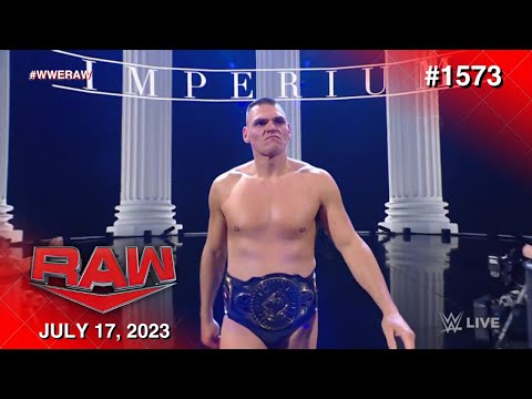 GUNTHER entrance as Intercontinental Champion: WWE Raw, July 17, 2023