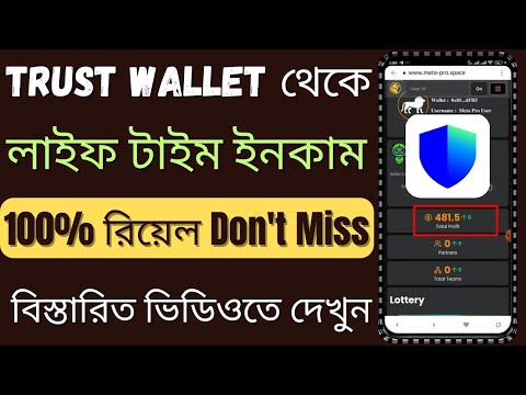 Trust Wallet থেকে প্রতিদিন 20$ ইনকাম | Trust Wallet Income | Blockchain Decentralized Project | Meta