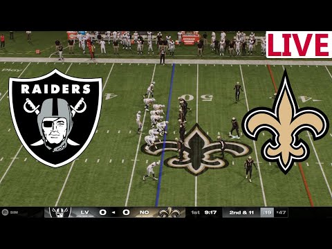 🔴LIVE 🔴Las Vegas Raiders vs New Orleans Saints/ NFL Week 17 /NFL TV /Madden NFL