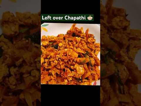 சப்பாத்தி மீதமாயிடுச்சா? அப்போ இந்த recipes பண்ணலாம் #shorts #chapati #noodles #leftover