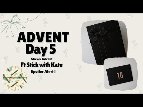 Advent sticker Unboxing Day 5-ft Stick With Kate 2024