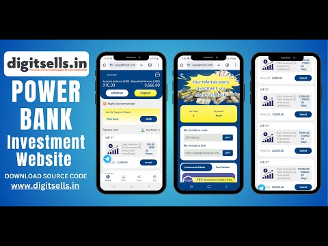 INVESTMENT APP SOURCE CODE FREE DOWNLOAD | Power Bank Source Code Free Download | digitsells.in