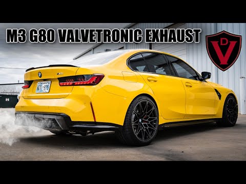 VALVETRONIC BMW G80 M3 EXHAUST SOUND + INSTALL | Acceleration, Revs, Cold Start Equal Length