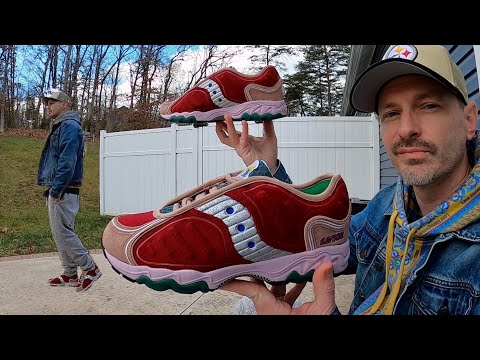 Jae Tips - Saucony Matrix - Cranberry - NO SHOES IN THE HOUSE - On Foot Look & Sizing Info