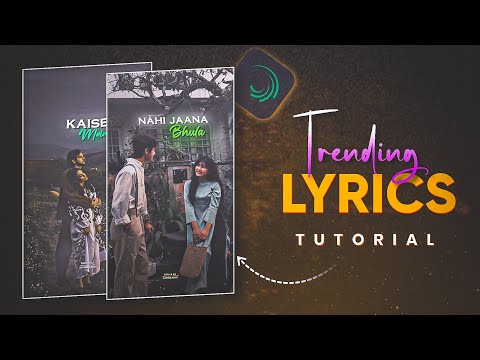 Instagram Trending Reels Lyrics Video Editing in Alight Motion | Trending Photo Lyrics Video Editing