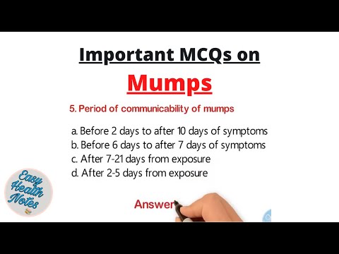 Top 10 Important Multiple Choice Questions (MCQs) on Mumps