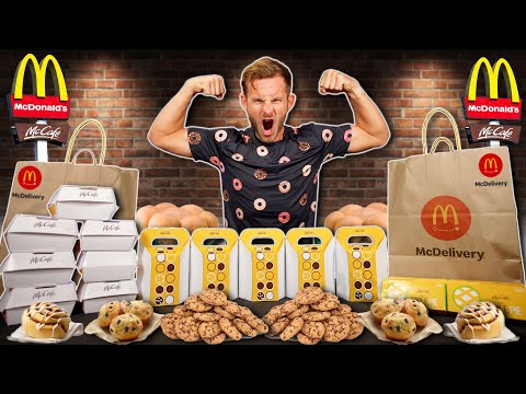 THE 13,000+ CALORIE MCDONALDS BAKERY CHALLENGE!