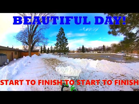 1.5hrs of SNOW REMOVAL & SNOW BLOWING with Avant 528GT | 360° Camera |