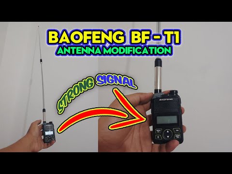 Baofeng BF - T1 Antenna Modification to  achieve strong Signal Easy DIY